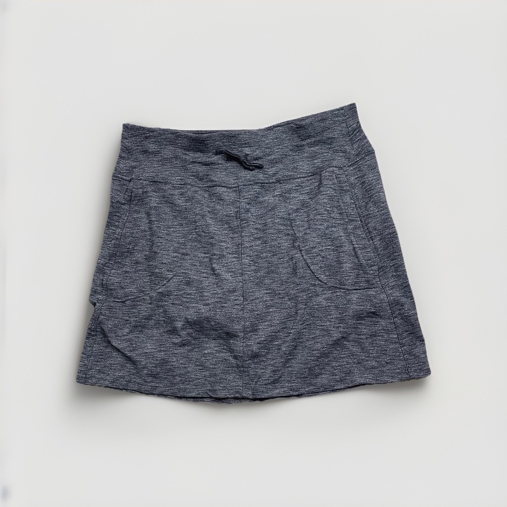 Kuhl Harmony Skirt Womens M Dark Gray Drawstring Multi Pocket Skort Outdoor Hike
